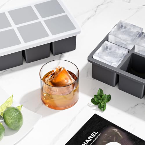 luxury Large Ice Cube Tray for Whiskey: FDDBI Silicone Ice