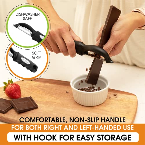 Smart Home Spring Chef top-tier Swivel Vegetable Peeler, Soft Grip Collection