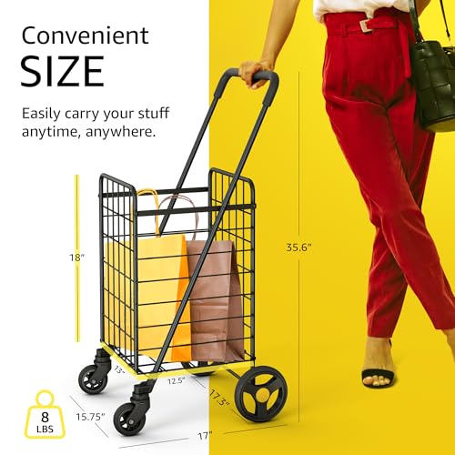 Modern Our Modern Space Shopping Cart & 360° Swivel Wheels Essentials