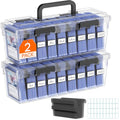 Classic Lifewit Trading Card Storage Box fit for Toploader, Stackable Reinforced Set