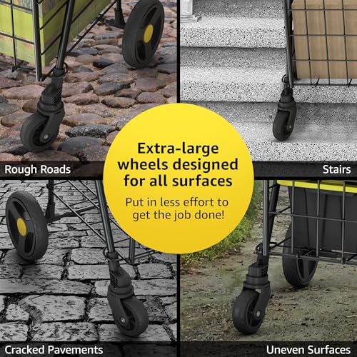 Modern Our Modern Space Shopping Cart & 360° Swivel Wheels Essentials